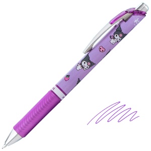 Pentel EnerGel RTX Retractable Liquid Gel Pen 0.7mm Kuromi Violet