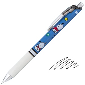 Pentel EnerGel RTX Retractable Liquid Gel Pen 0.7mm Pochacco Black