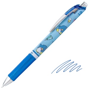 Pentel EnerGel RTX Retractable Liquid Gel Pen 0.7mm Tuxedo Sam Blue