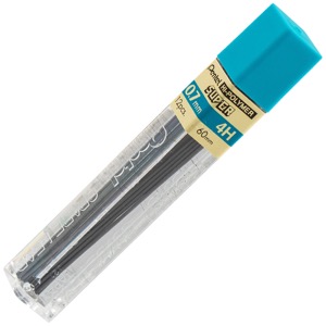 Pentel Super Hi-Polymer Lead 12 Pieces 0.7mm 4H