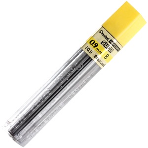 Pentel Super Hi-Polymer Lead 12 Pieces 0.9mm B
