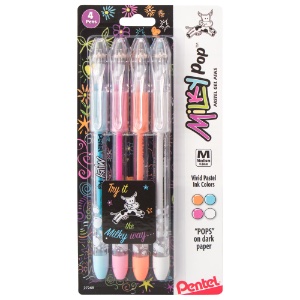 Pentel Milky Pop Pastel Gel Pen 0.8mm 4 Set Assorted