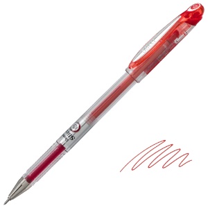 Pentel Slicci Gel Roller Pen Extra Fine 0.25mm Red