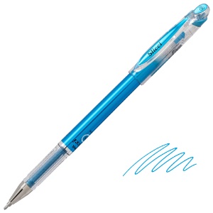 Pentel Arts Slicci Metallic Needle Tip Gel Pen 0.8mm Blue