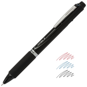 Pentel EnerGel 3 Multi-Function 3-Ink Gel Pen 0.5mm Black/Red/Blue