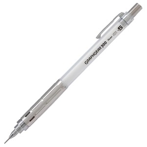 Pentel GraphGear 300 Mechanical Pencil 0.5mm White