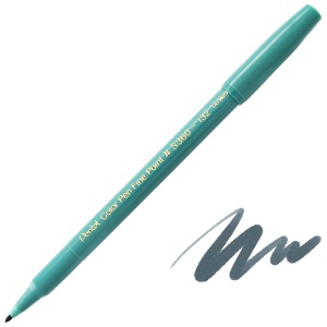 Pentel Arts Color Pen Fine Point Marker Grayish Green 132