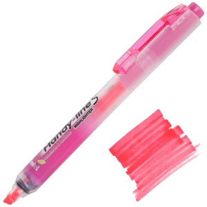 Pentel Handy-Line S Retractable Highlighter Pink