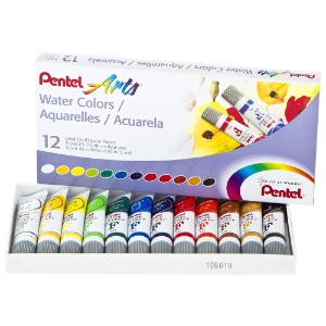 Pentel Arts Water Colors 12 x 5ml Set