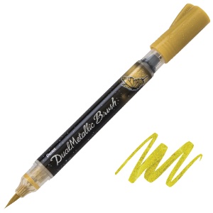 Pentel Arts DualMetallic Brush Pen Gold