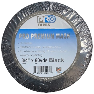 Pro Tapes Pro Premium Masking Tape 3/4"x60yd Black