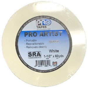 Pro Tapes Pro Artist Tape 1.5"x60yd White