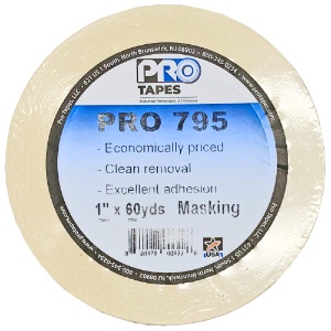 Pro Tapes Pro 795 Masking Tape 1"x60yd