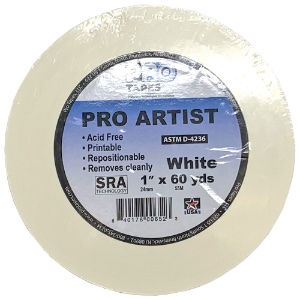 Pro Tapes Pro Artist Tape 1"x60yd White