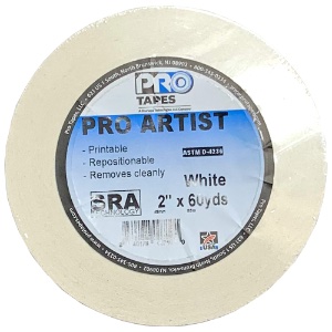 Pro Tapes Pro Artist Tape 2"x60yd White
