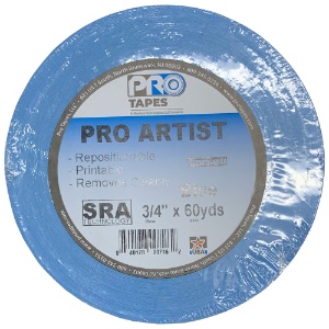 Pro Tapes Pro Artist Tape 3/4"x60yd Blue
