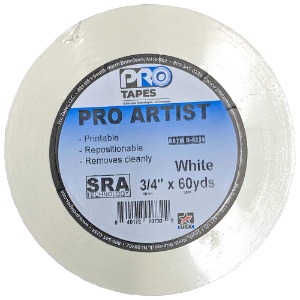 Pro Tapes Pro Artist Tape 3/4"x60yd White