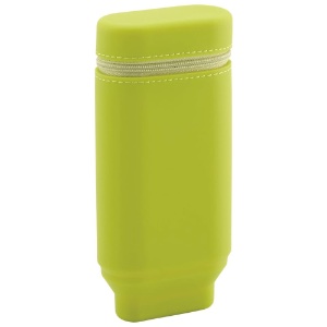 Lihit Lab Silicone Premium Stand Pen Case Yellow Green