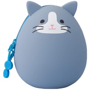 PuniLabo Egg Pouch Gray Cat
