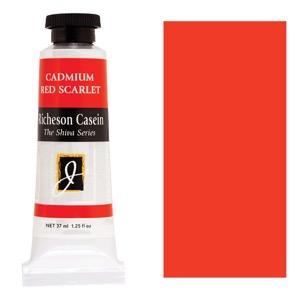 Richeson Casein Shiva Series Paint 37ml Cadmium Red Scarlet