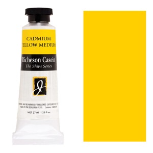 Richeson Casein Shiva Series Paint 37ml Cadmium Yellow Medium