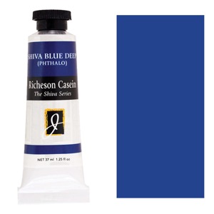 Richeson Casein Shiva Series Paint 37ml Shiva Blue Deep (Phthalo)