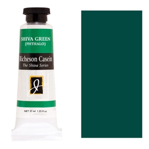 Richeson Casein Shiva Series Paint 37ml Shiva Green (Phthalo)