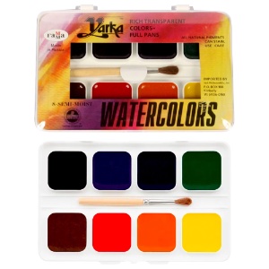 Yarka Semi-Moist Watercolor 8-Pan Set