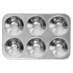 Richeson Aluminum Tray 6 Well Rectangle 3.5"x5.25"
