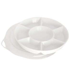 Richeson 7 Well Round Mixing Tray w/ Plastic Cover