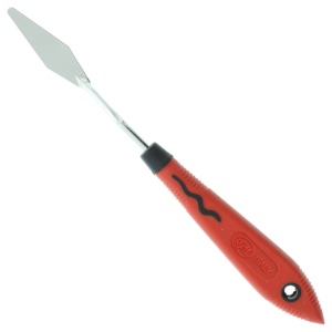 RGM Soft Grip Painting Palette Knife Red #044