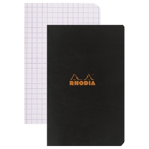 Rhodia Pocket A7 Notebook 3"x4.75" Black