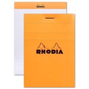 Rhodia Graph Paper Pad 80 Sheets 3.37"x4.75" Orange