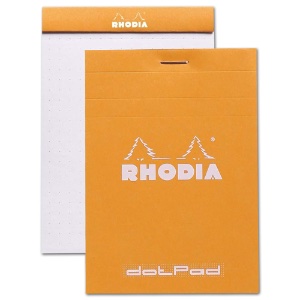 Rhodia Dot Paper Pad 80 Sheets 3.37"x4.75" Orange