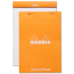 Rhodia Dot A5 Pad 6"x8.25" Orange