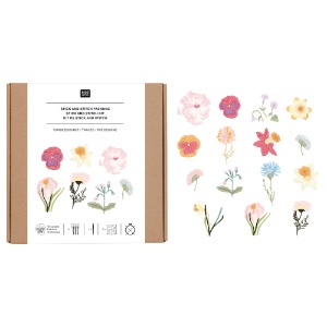 Rico Design Stick & Stitch Kit Spring Flowers