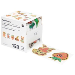 Rico Design Paper Poetry Sticker Roll 120 Set Airbrush
