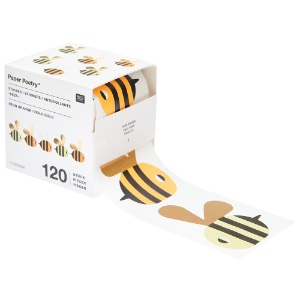 Rico Design Paper Poetry Sticker Roll 120 Set Bees