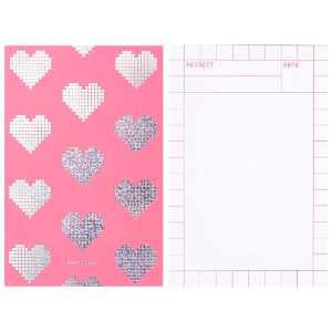 Rico Design Paper Poetry Blank A5 Blank Notepad Pixels