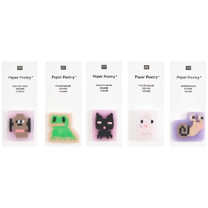 Rico Design Paper Poetry Eraser Animal-Shaped