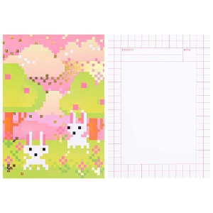 Rico Design A5 Notepad 50 Sheets Pixel Landscape