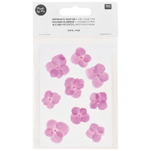 Rico Design Pressed Flower 9 Set Hydrangea Pink