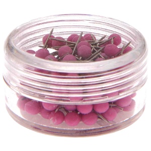 Rico Design Paper Poetry Push Pin 16mm 100 Pack Violet