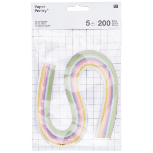 Rico Design Paper Poetry Quilling Paper 5mm x 200 Strips Pastel
