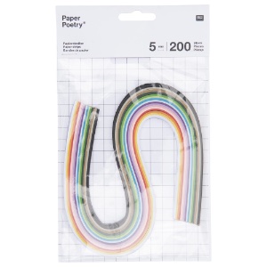 Rico Design Paper Poetry Quilling Paper 5mm x 200 Strips Multi-Color