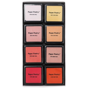 Rico Design Paper Poetry Stamp Ink Pad 8 Set Valentine