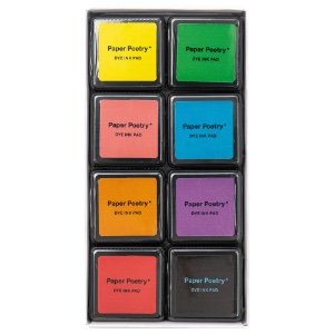 Rico Design Paper Poetry Stamp Ink Pad 8 Set Essentials