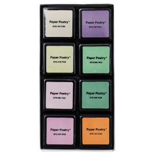 Rico Design Paper Poetry Stamp Ink Pad 8 Set Pastels