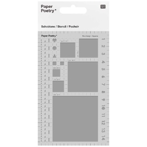 Rico Design Paper Poetry Journaling Stencils Squares