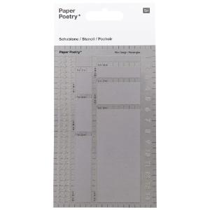 Rico Design Paper Poetry Journaling Stencils Rectangles
